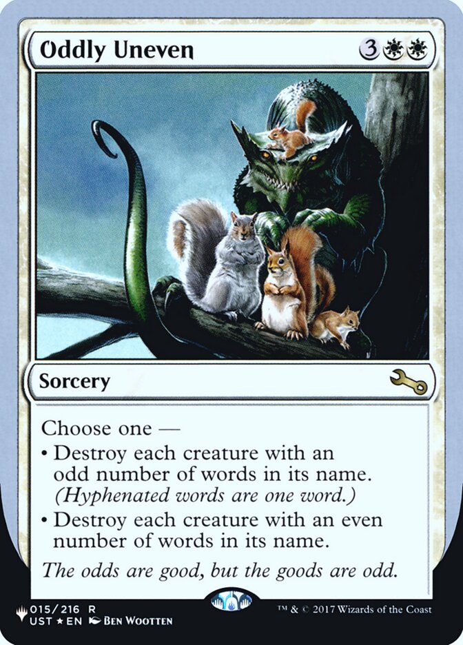 Oddly Uneven (Unfinity Foil Edition) [The List] | Good Games Cannington