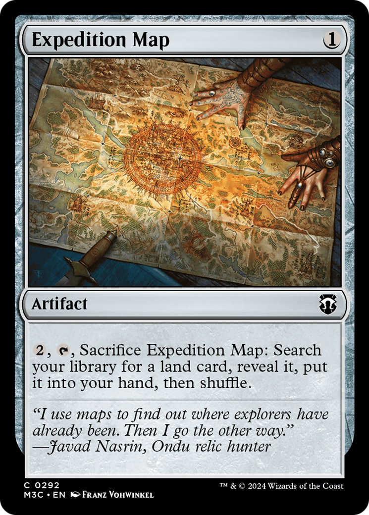 Expedition Map (Ripple Foil) [Modern Horizons 3 Commander] | Good Games Cannington