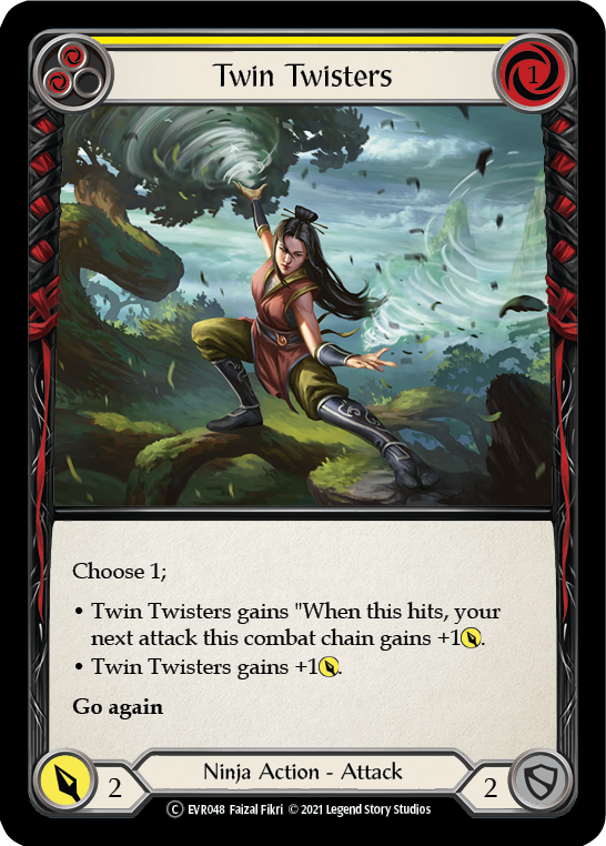 Twin Twisters (Yellow) [EVR048] (Everfest)  1st Edition Normal | Good Games Cannington