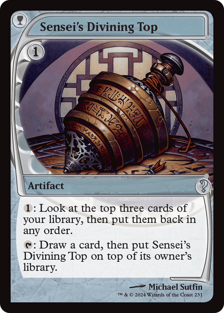 Sensei's Divining Top (Future Sight) [Mystery Booster 2] | Good Games Cannington