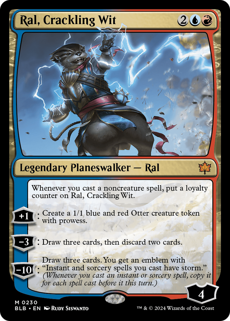 Ral, Crackling Wit [Bloomburrow] | Good Games Cannington
