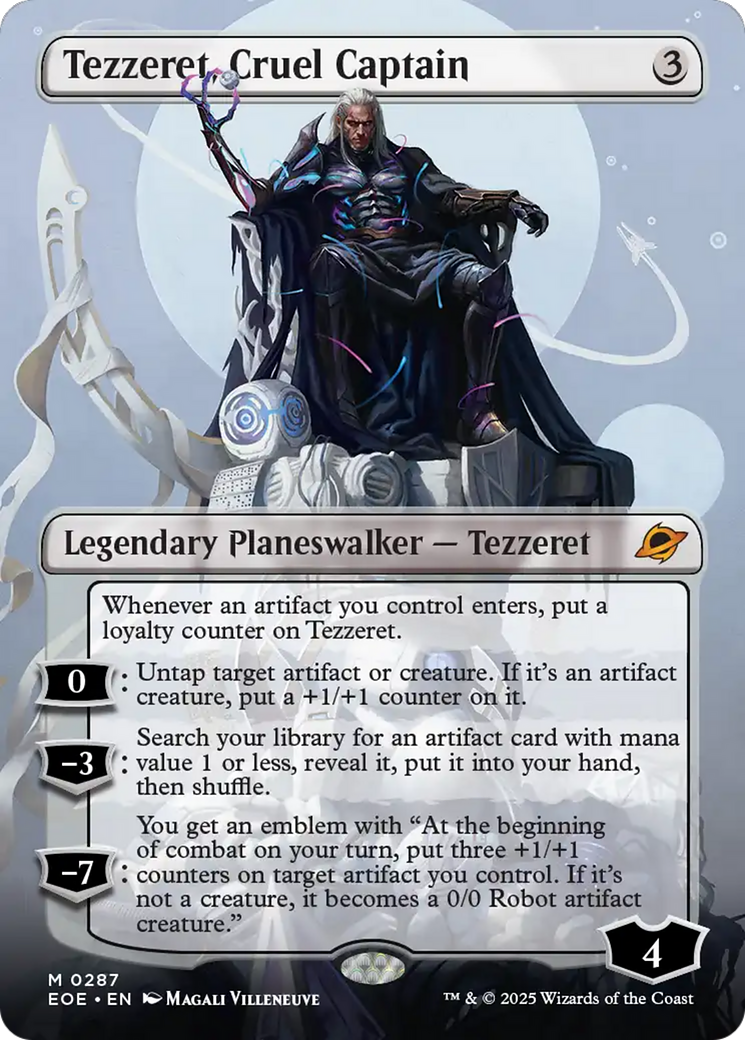 Tezzeret, Cruel Captain (Borderless) [Edge of Eternities] | Good Games Cannington