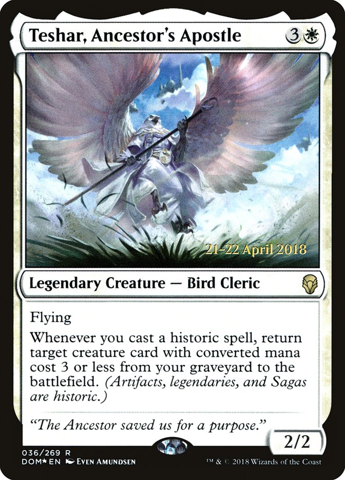 Teshar, Ancestor's Apostle [Dominaria Prerelease Promos] | Good Games Cannington