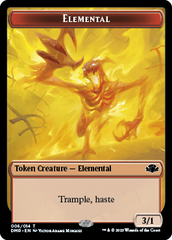Insect // Elemental Double-Sided Token [Dominaria Remastered Tokens] | Good Games Cannington