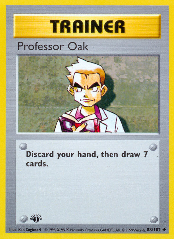 Professor Oak (88/102) (Shadowless) [Base Set 1st Edition] | Good Games Cannington