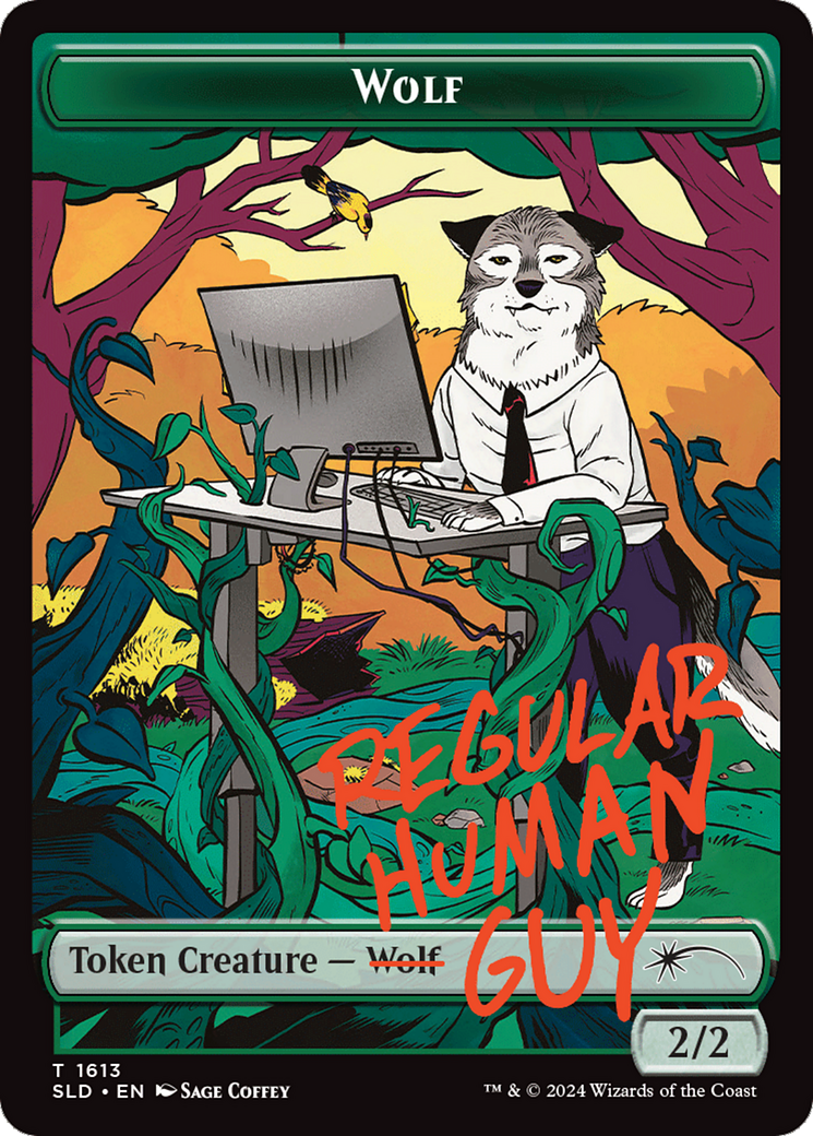 Wolf Token [Secret Lair Drop Series] | Good Games Cannington