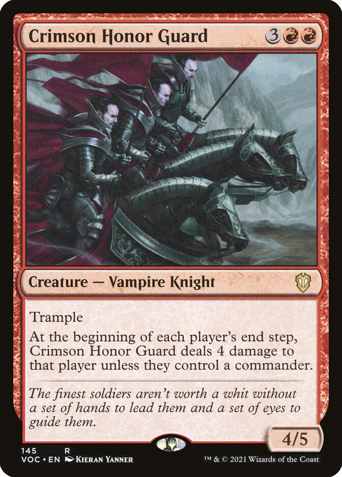 Crimson Honor Guard 145/38 (Commander: Innistrad: Crimson Vow)  | Good Games Cannington