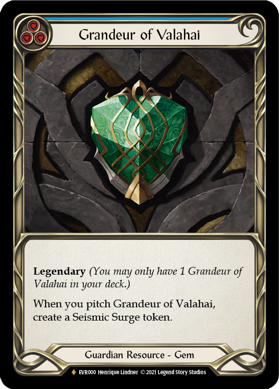 Grandeur of Valahai [EVR000] (Everfest)  1st Edition Cold Foil | Good Games Cannington