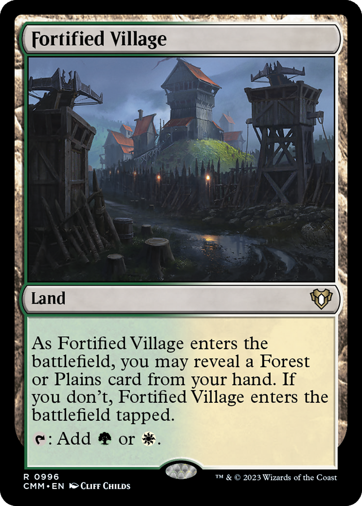 Fortified Village [Commander Masters] | Good Games Cannington