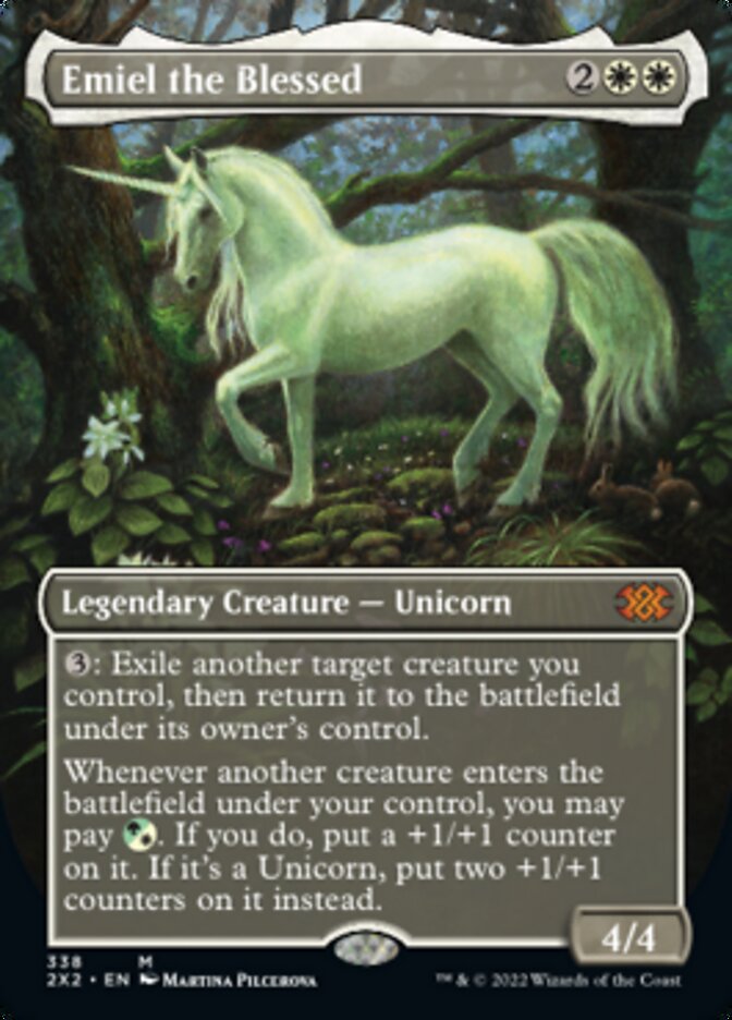 Emiel the Blessed (Borderless Alternate Art) [Double Masters 2022] | Good Games Cannington