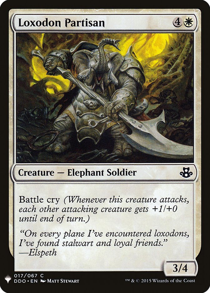 Loxodon Partisan [Mystery Booster] | Good Games Cannington