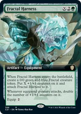Fractal Harness Extended Art 388 (Commander 2021)  | Good Games Cannington