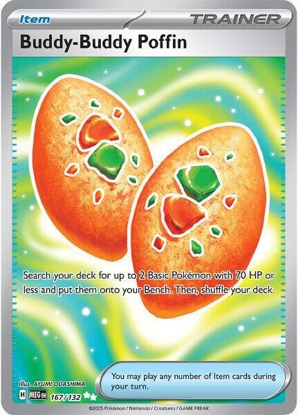 Buddy Buddy Poffin 167/132 (ME01: Mega Evolution)  - Holofoil | Good Games Cannington