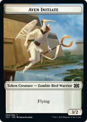 Spider // Aven Initiate Double-Sided Token [Double Masters 2022 Tokens] | Good Games Cannington
