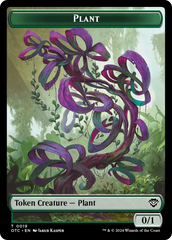 Plant // Sand Warrior Double-Sided Token [Outlaws of Thunder Junction Commander Tokens] | Good Games Cannington