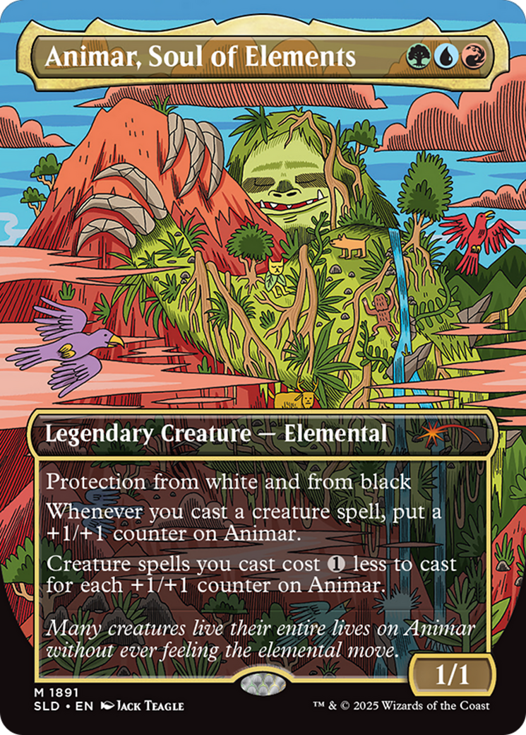 Animar, Soul of Elements (Rainbow Foil) [Secret Lair Drop Series] | Good Games Cannington