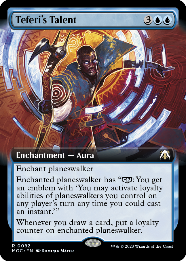 Teferi's Talent (Extended Art) [March of the Machine Commander] | Good Games Cannington