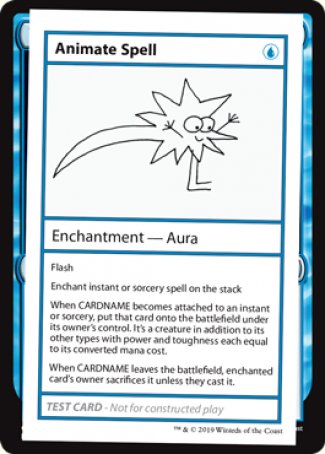 Animate Spell (2021 Edition) [Mystery Booster Playtest Cards] | Good Games Cannington