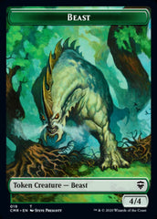 Beast (19) // Elephant Double-Sided Token [Commander Legends Tokens] | Good Games Cannington