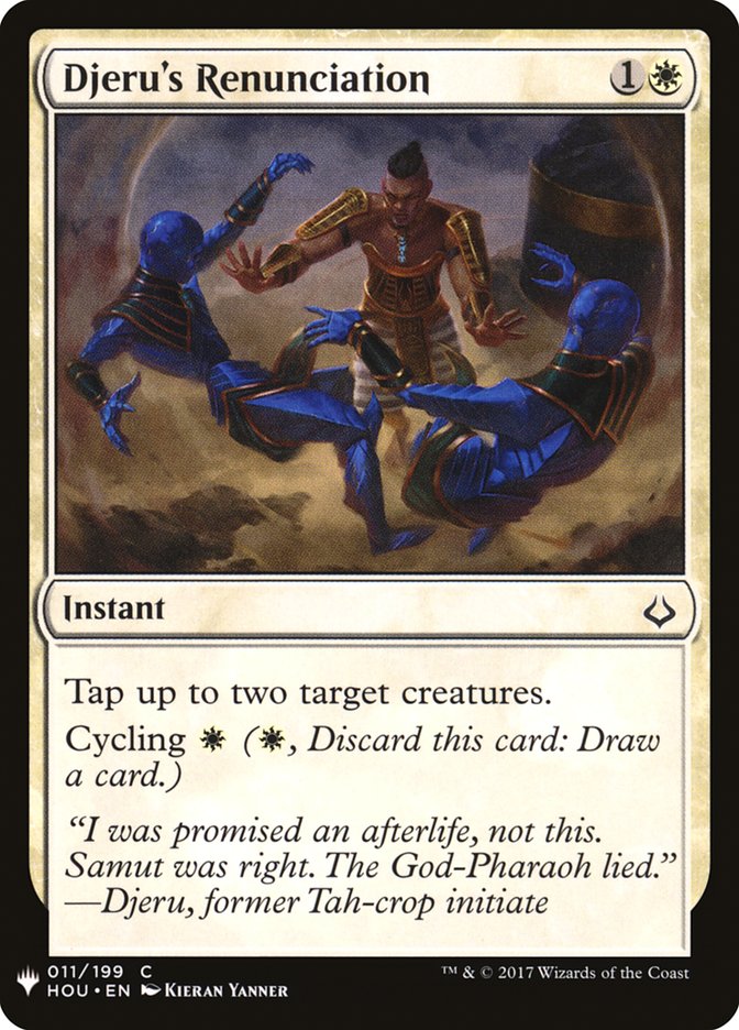 Djeru's Renunciation [Mystery Booster] | Good Games Cannington