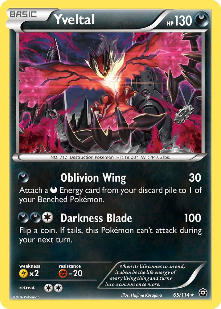 Yveltal 65/114 (XY - Steam Siege)  - Holofoil | Good Games Cannington