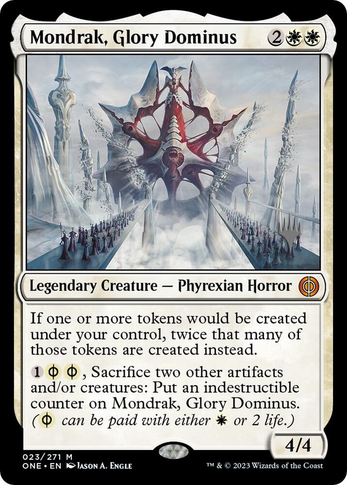 Mondrak Glory Dominus 23 (Promo Pack: Phyrexia: All Will Be One)  | Good Games Cannington