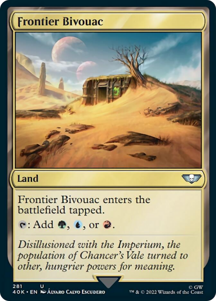 Frontier Bivouac (Surge Foil) [Warhammer 40,000] | Good Games Cannington