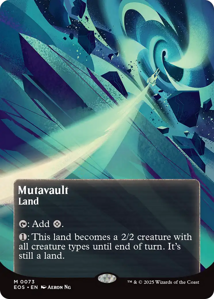 Mutavault (0073) (Borderless) [Edge of Eternities: Stellar Sights] | Good Games Cannington