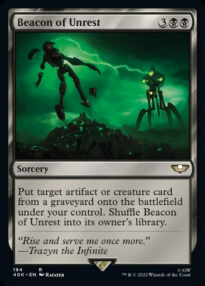 Beacon of Unrest (Surge Foil) [Warhammer 40,000] | Good Games Cannington