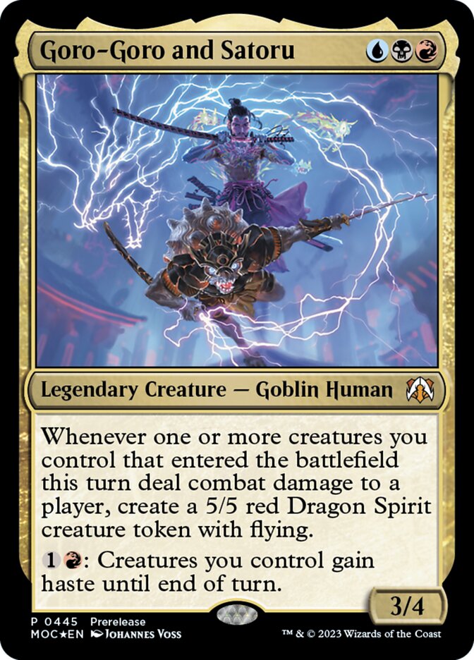 Goro-Goro and Satoru 445 (Prerelease Cards)  | Good Games Cannington