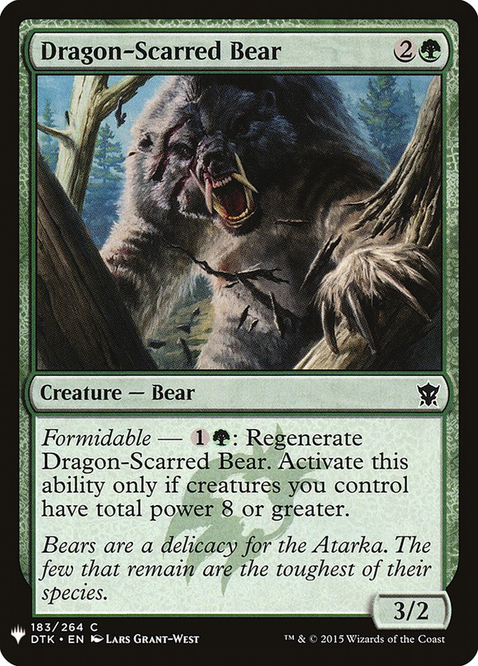 Dragon-Scarred Bear [Mystery Booster] | Good Games Cannington