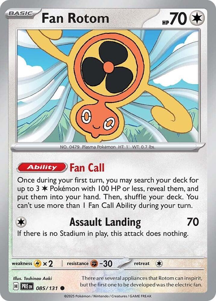 Fan Rotom (085/131) [Scarlet & Violet: Prismatic Evolutions] | Good Games Cannington