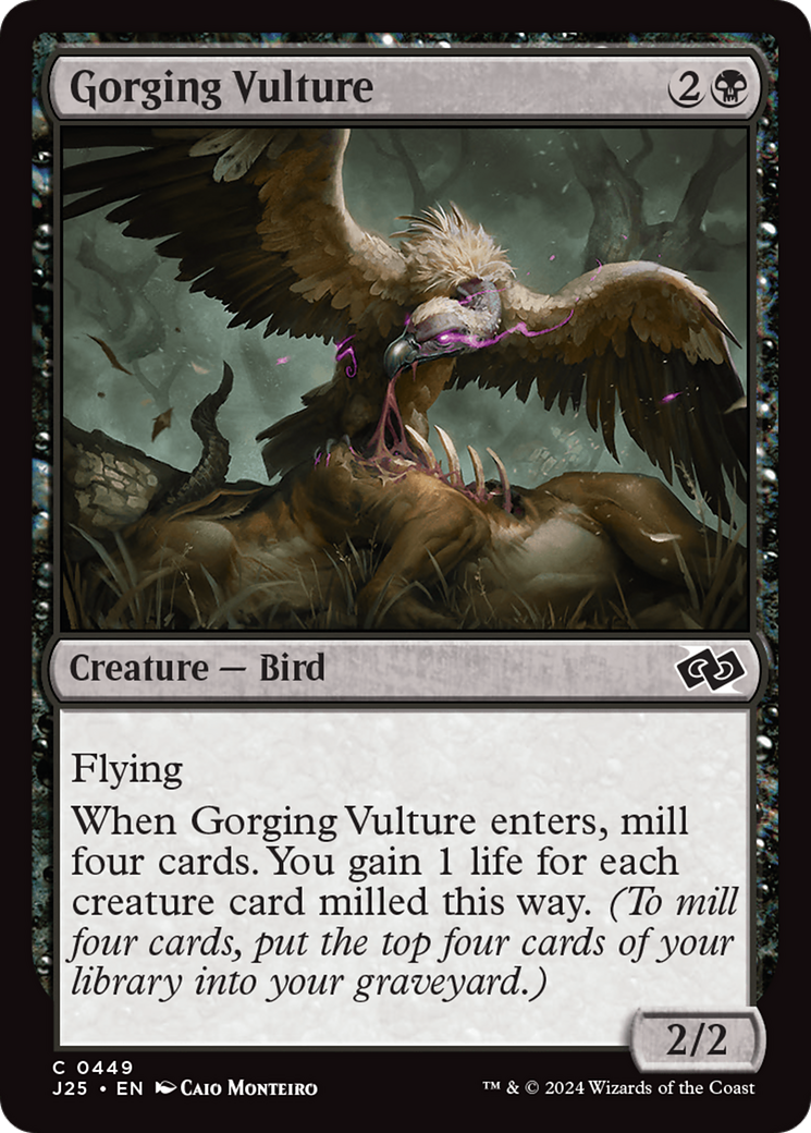 Gorging Vulture [Foundations Jumpstart] | Good Games Cannington