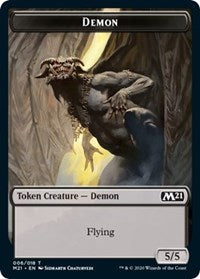 Demon // Dog Double-Sided Token [Core Set 2021 Tokens] | Good Games Cannington