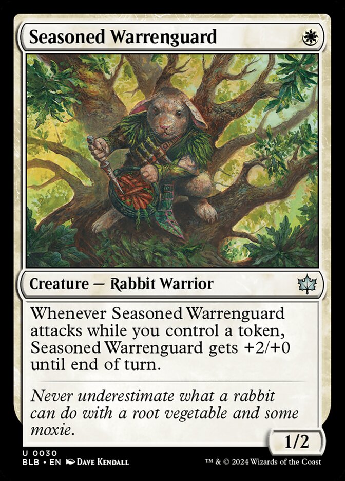 Seasoned Warrenguard 30 (Bloomburrow)  - Foil | Good Games Cannington