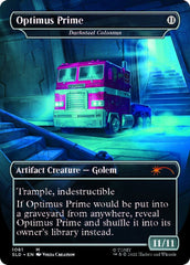 Darksteel Colossus - Optimus Prime (Borderless) [Secret Lair Drop Series] | Good Games Cannington