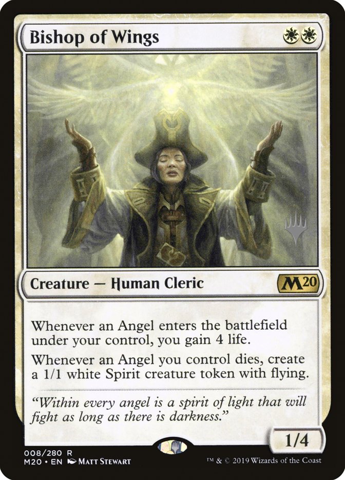 Bishop of Wings (Promo Pack) [Core Set 2020 Promos] | Good Games Cannington