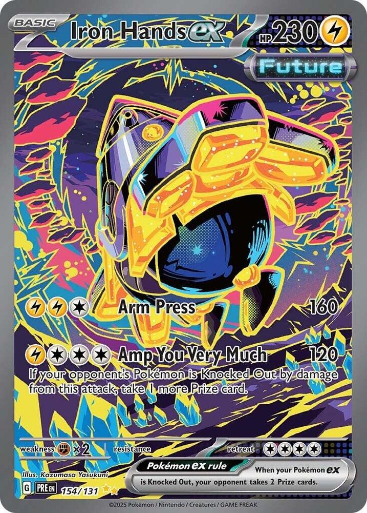 Iron Hands ex (154/131) [Scarlet & Violet: Prismatic Evolutions] | Good Games Cannington