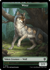 Goat // Wolf (032) Double-Sided Token [Bloomburrow Commander Tokens] | Good Games Cannington