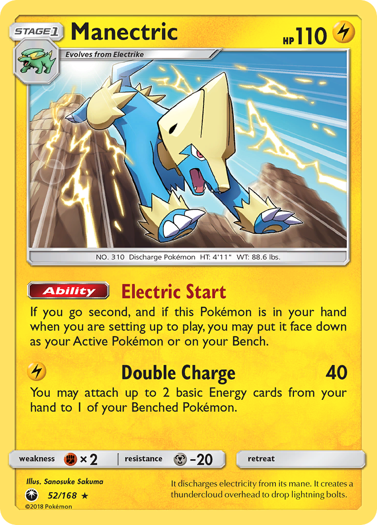 Manectric (52/168) [Sun & Moon: Celestial Storm] | Good Games Cannington