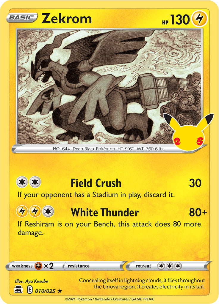 Zekrom (010/025) [Celebrations: 25th Anniversary] | Good Games Cannington