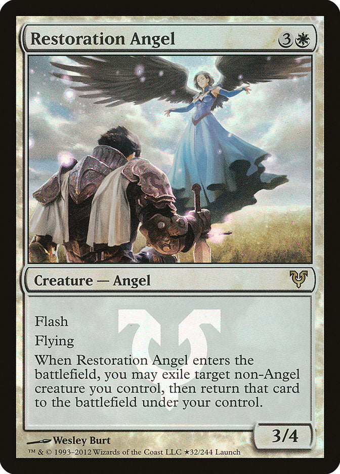Restoration Angel (Launch) [Avacyn Restored Prerelease Promos] | Good Games Cannington