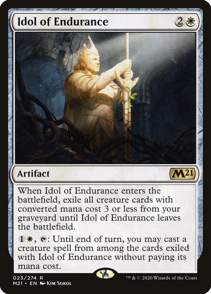 Idol of Endurance 23 (Core Set 2021)  | Good Games Cannington