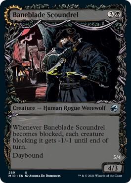 Baneblade Scoundrel Showcase 289/277 (Innistrad: Midnight Hunt)  | Good Games Cannington