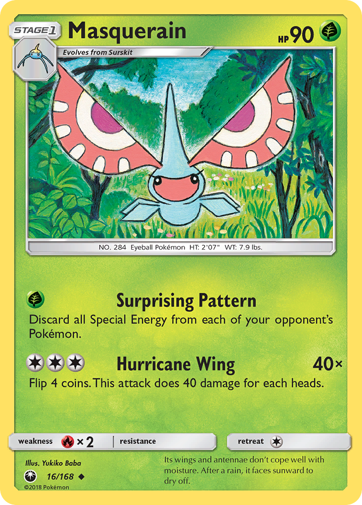Masquerain (16/168) [Sun & Moon: Celestial Storm] | Good Games Cannington