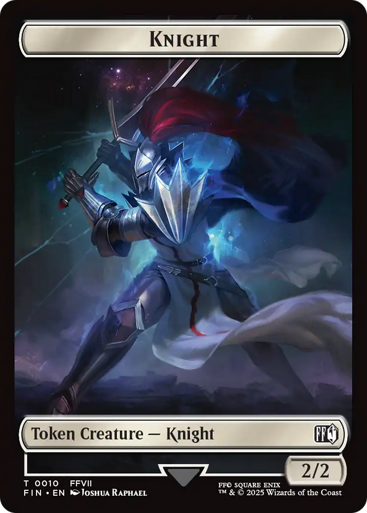 Hero (0002) // Knight Double-Sided Token [FINAL FANTASY Tokens] | Good Games Cannington