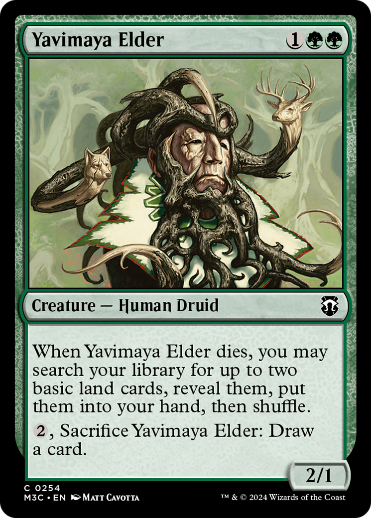 Yavimaya Elder (Ripple Foil) [Modern Horizons 3 Commander] | Good Games Cannington