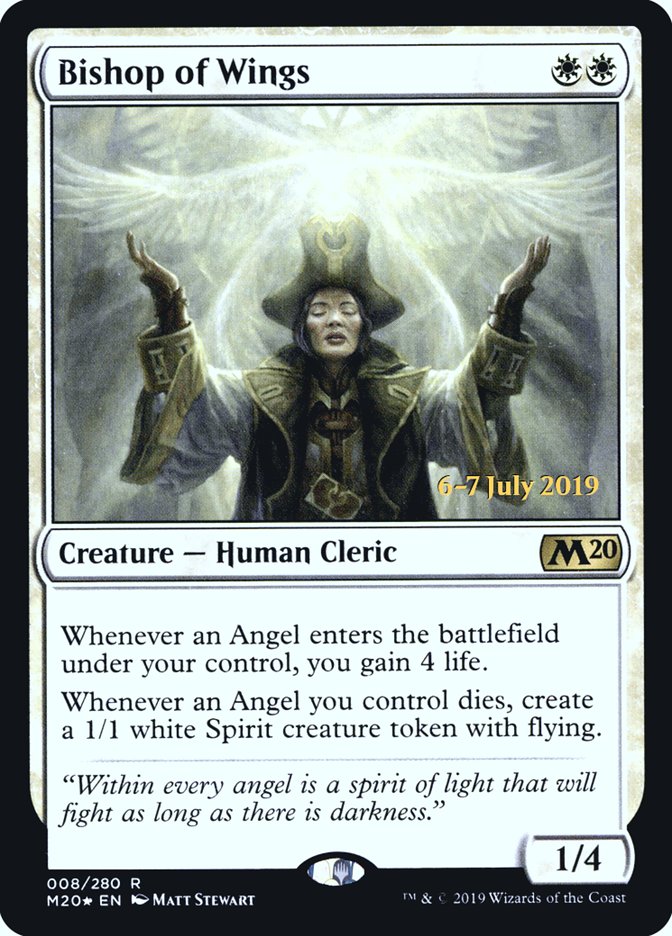 Bishop of Wings [Core Set 2020 Prerelease Promos] | Good Games Cannington