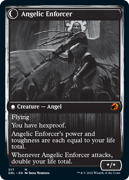 Enduring Angel // Angelic Enforcer [Innistrad: Double Feature] | Good Games Cannington