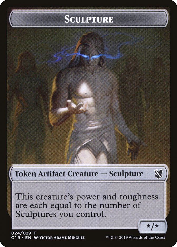 Bird (001) // Sculpture Double-Sided Token [Commander 2019 Tokens] | Good Games Cannington